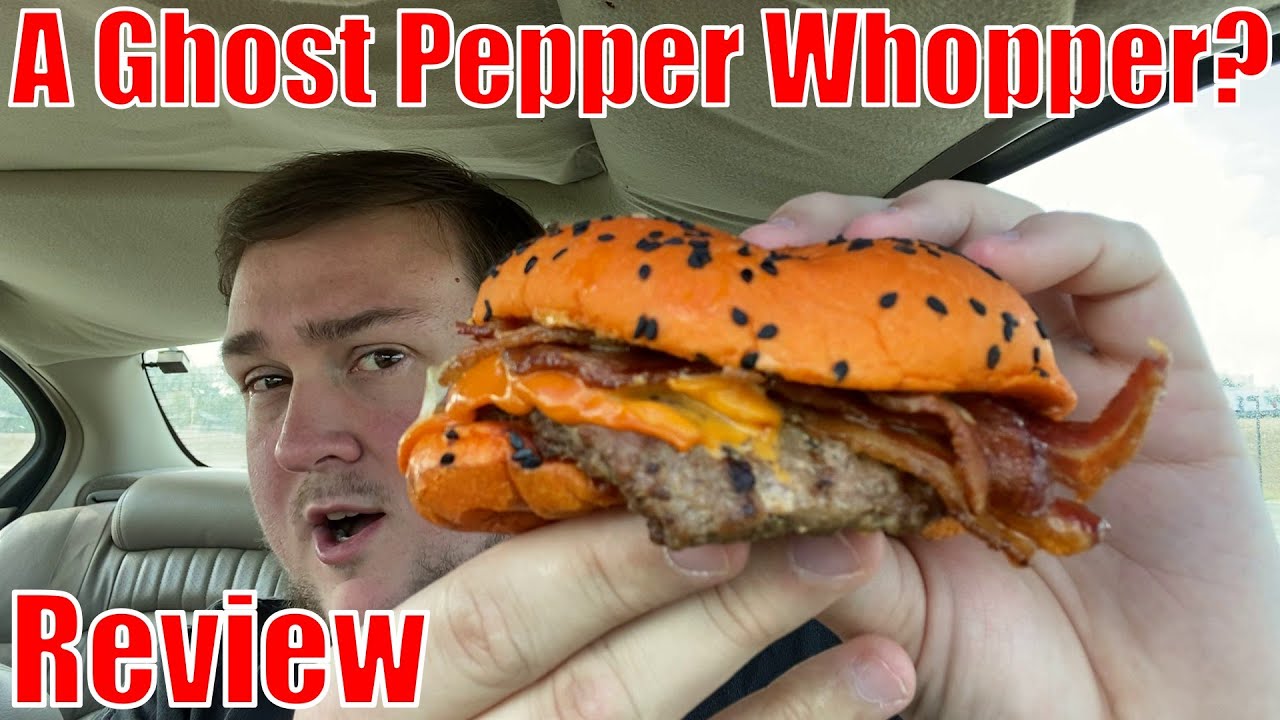 Burger King Ghost Pepper Whopper Review (Sort of...) YouTube