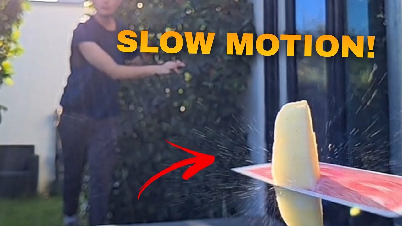 Card Throwing in SLOW MOTION! (satisfying)
