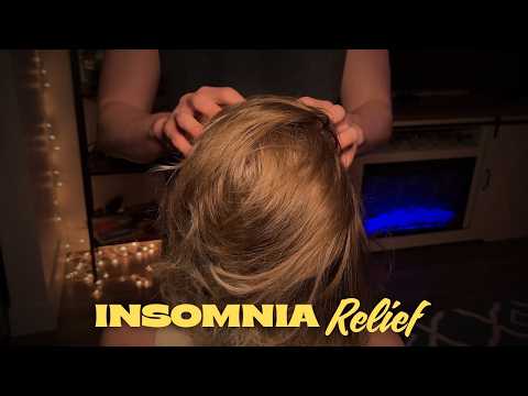 Scalp Massage for Deep Sleep & Insomnia Relief | Gentle Sounds (No Talking)
