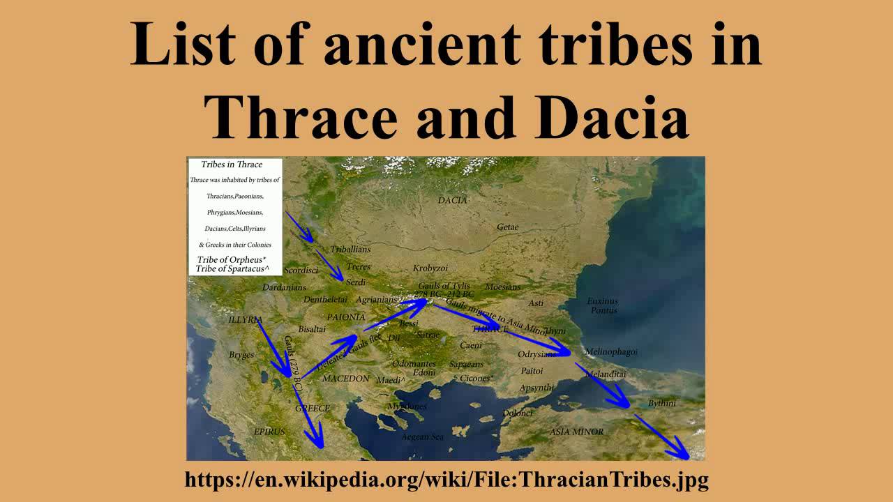 List of ancient tribes in Thrace and Dacia