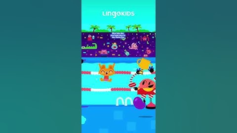 SWIMMING RACE GAME 🏊🏽🏆 @Lingokids #gameshorts #forkids #gameplay #gamesforkids