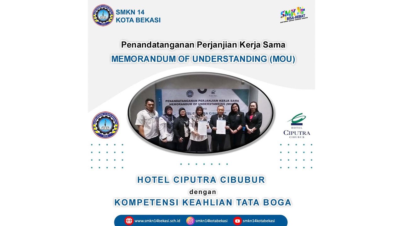 Penandatanganan Perjanjian Kerjasama (MOU) dengan Hotel Ciputra Cibubur