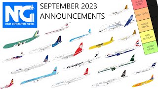 Ranking NG Models September 2023 400 Scale Model Aircraft Announcements
