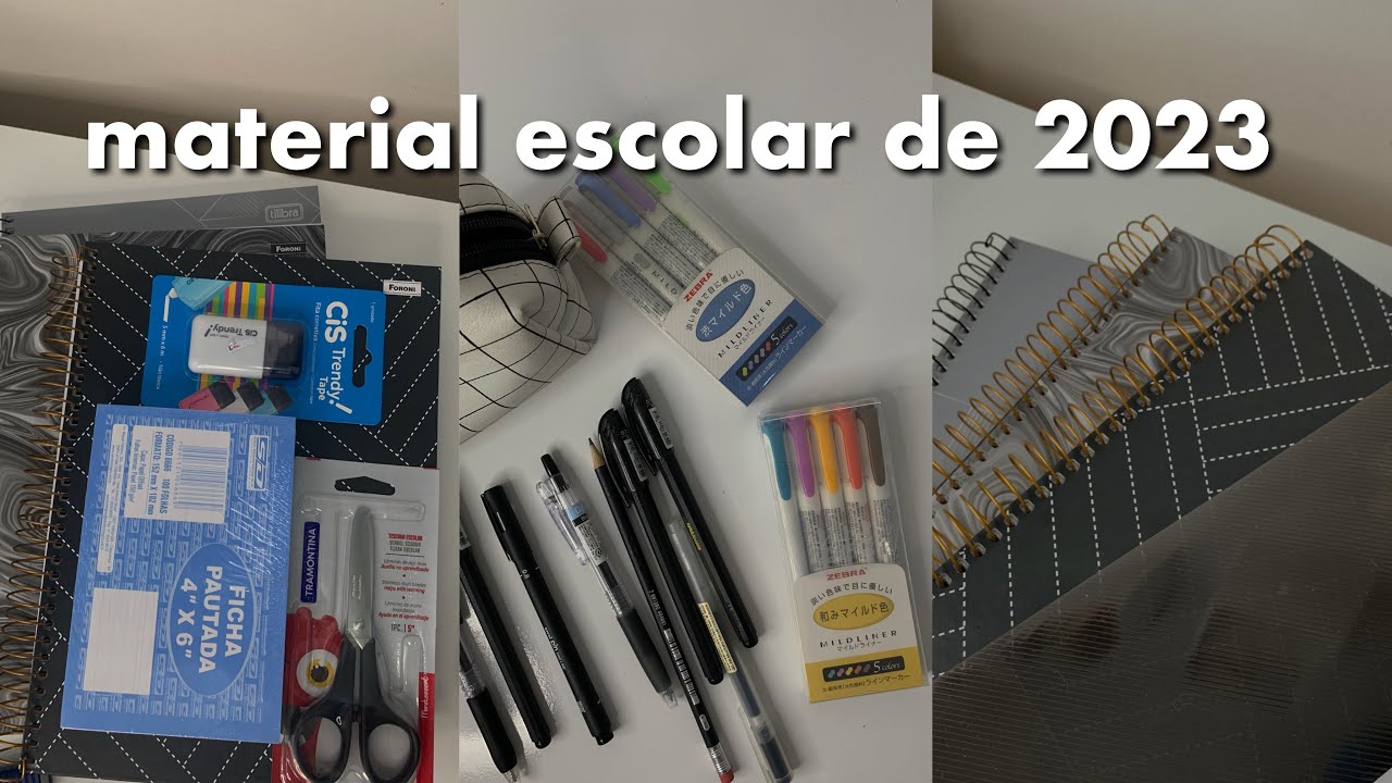 MEU MATERIAL ESCOLAR DE 2023 | Ensino médio