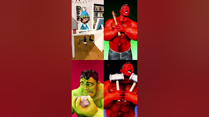 The best episodes of the Green and Red Hulk battles ! #shorts #3danimation
