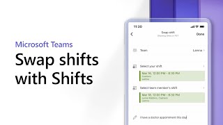Swap shifts with Shifts in Microsoft Teams