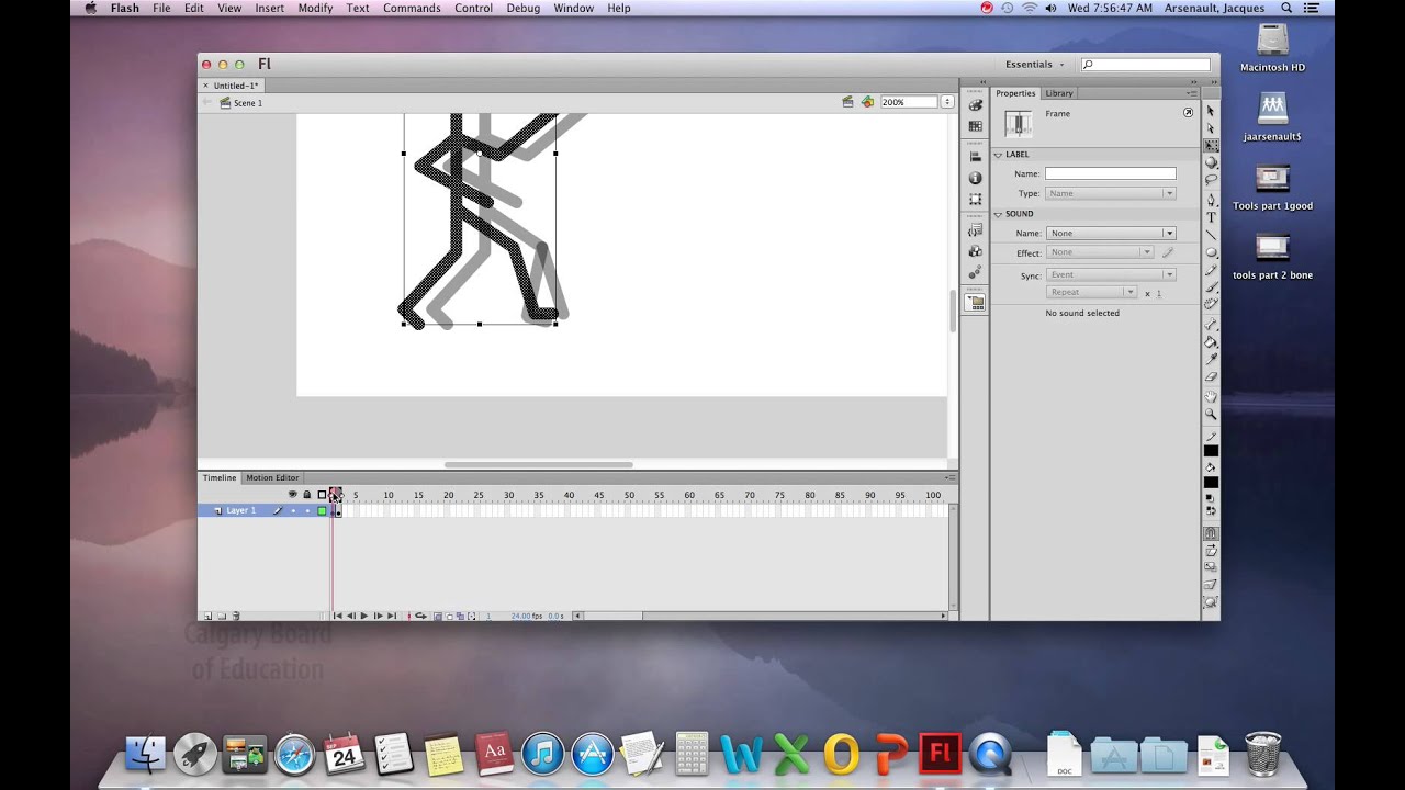 Flash tools part 3 onion skin - YouTube
