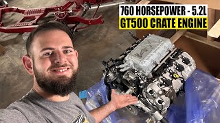 Unboxing our GT500 Crate Engine a 760HP Predator 5.2L Supercharged Insanity | M-6007-M52SC 6 2 Crate Engine Ford