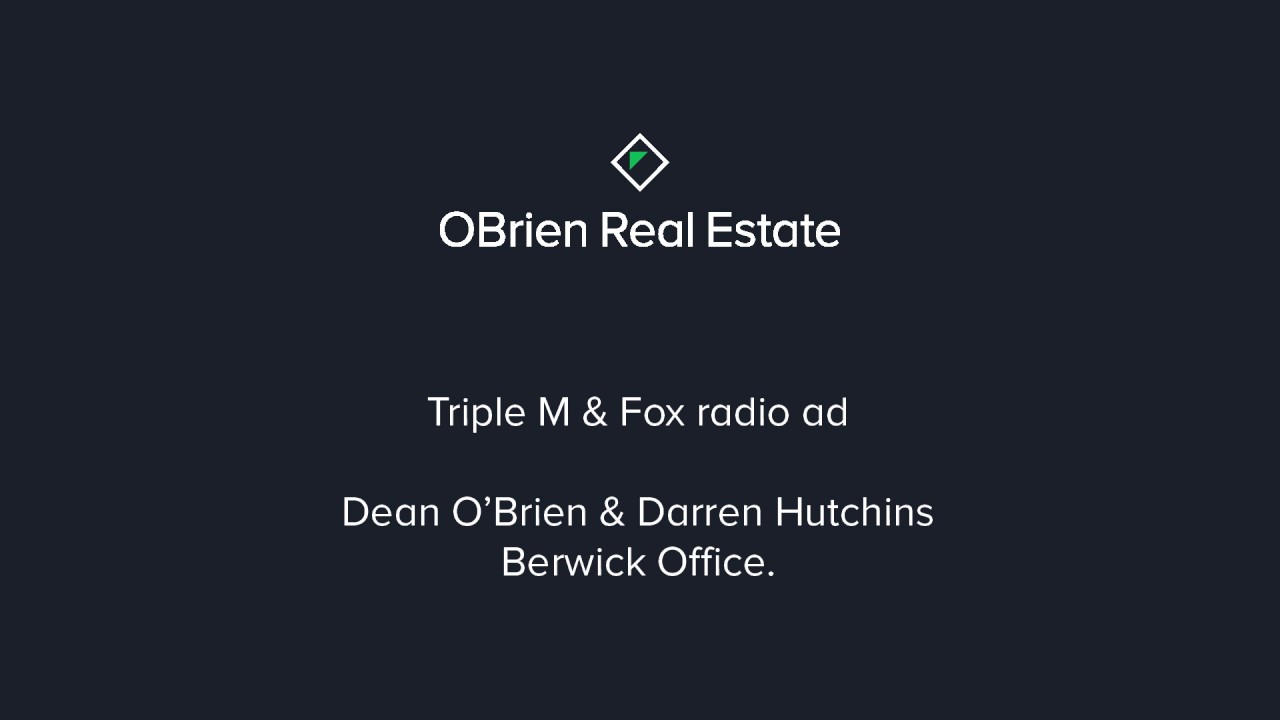 OBRIEN REAL ESTATE BERWICK YouTube