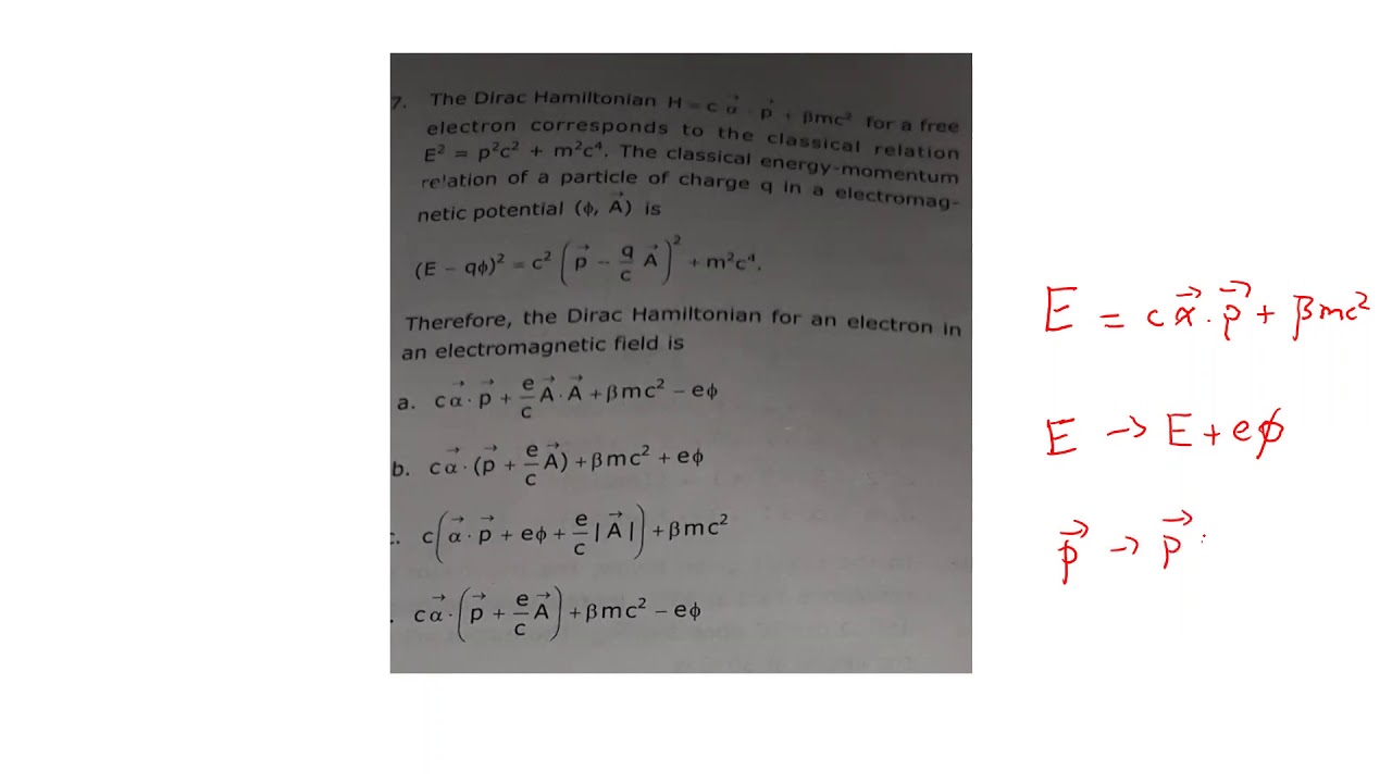 NET physical science quantum mechanics solved problem 19