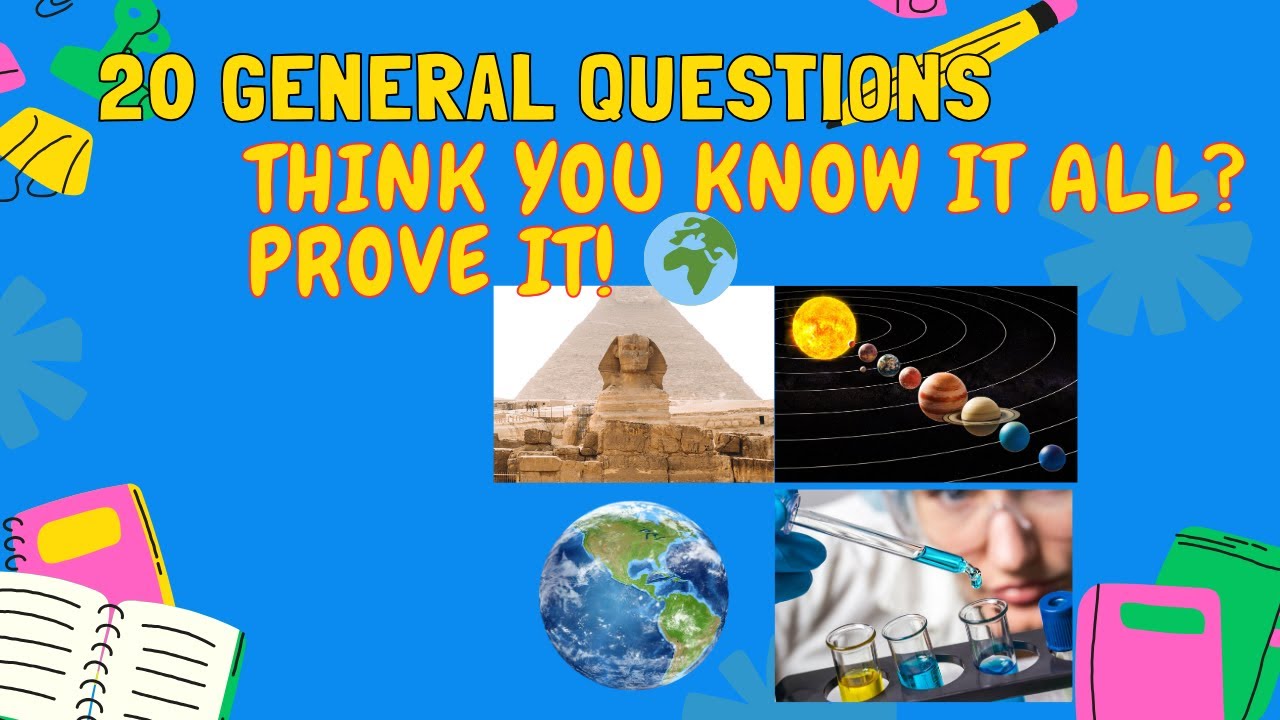 Test your knowledge: 20 General Knowledge Questions! - YouTube
