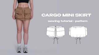 DIY MIU MIU Cargo Mini Skirt + FREE PATTERN