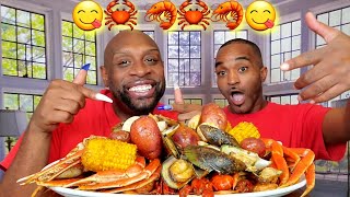 COLOSSAL JUICY CRAWFISH SEAFOOD BOIL MUKBANG HUBBY EDITION EATING SHOW
