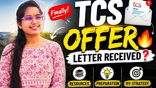TCS Offer Letter Received? 😳 | My Preparation + Resources used📑📒🧾#tcsnqt #tcsinterview 