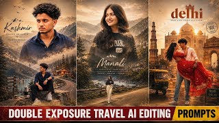 Instagram trending double exposure photo editing| chatgpt new prompt  screenshot 5