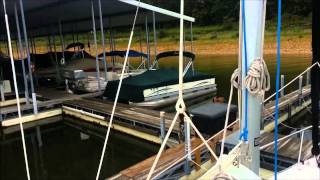 MacGregor 26M:  How our Lazy Jack Cradle System works on Galactica