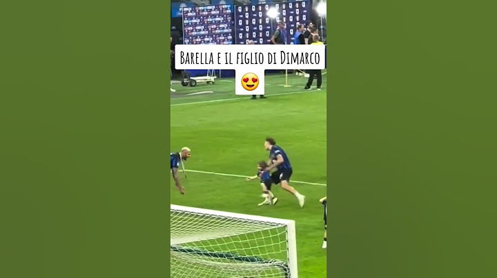 Barella scherza con il figlio di Dimarco durante la festa scudetto dell'Inter ⚫🔵⭐⭐ #Barella #Inter