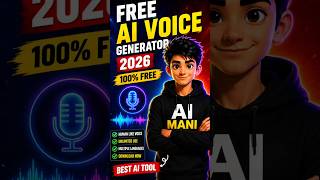 Free Unlimited AI Voice Generator 2026 🔥 Human Like Voice Free#AITools #AIVoice #FreeAIVoice #AIPro