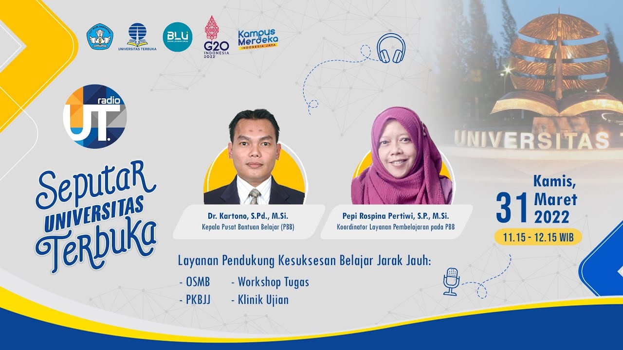 Layanan Pendukung Kesuksesan Belajar Jarak Jauh OSMB PKBJJ Workshop Tugas Klinik Ujian YouTube