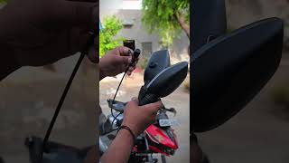 Mirror With Dual Camera Inbuilt Display Universal Fit For All Bikes #darpansarvanstore #camera