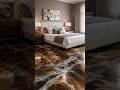 Deep Amber & Onyx Mettalic epoxy flooring #epoxy #shorts