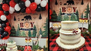 Lumberjack Babyshower Theme for My Brother \& Sister-in-Law ❤️