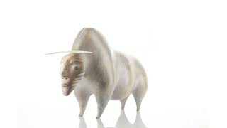 David Ruben Piqtoukun ᑎᕕᑎ ᐱᑐᑯ ᕈᐱᐃᓐ (b. 1950), MUSK OX SPIRIT, 1998