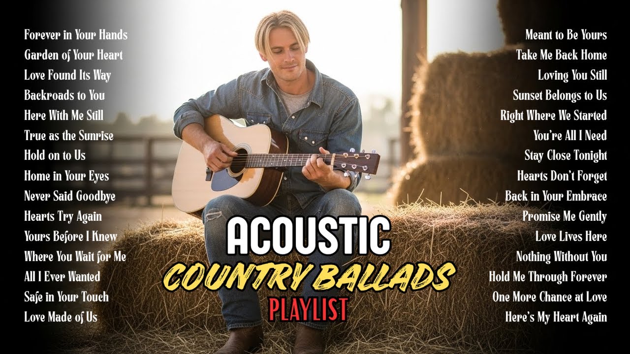 Nostalgic Country Love Hits | Starry Night Acoustic Mix – Dolly Parton & Kenny Rogers