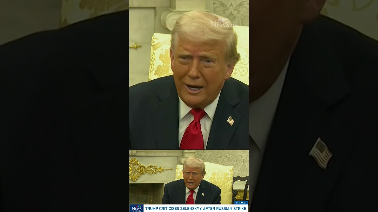 Trump criticises Zelenskyy after Russian strike