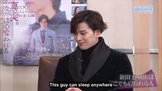 Mackenyu can sleep anywhere and any time he wants