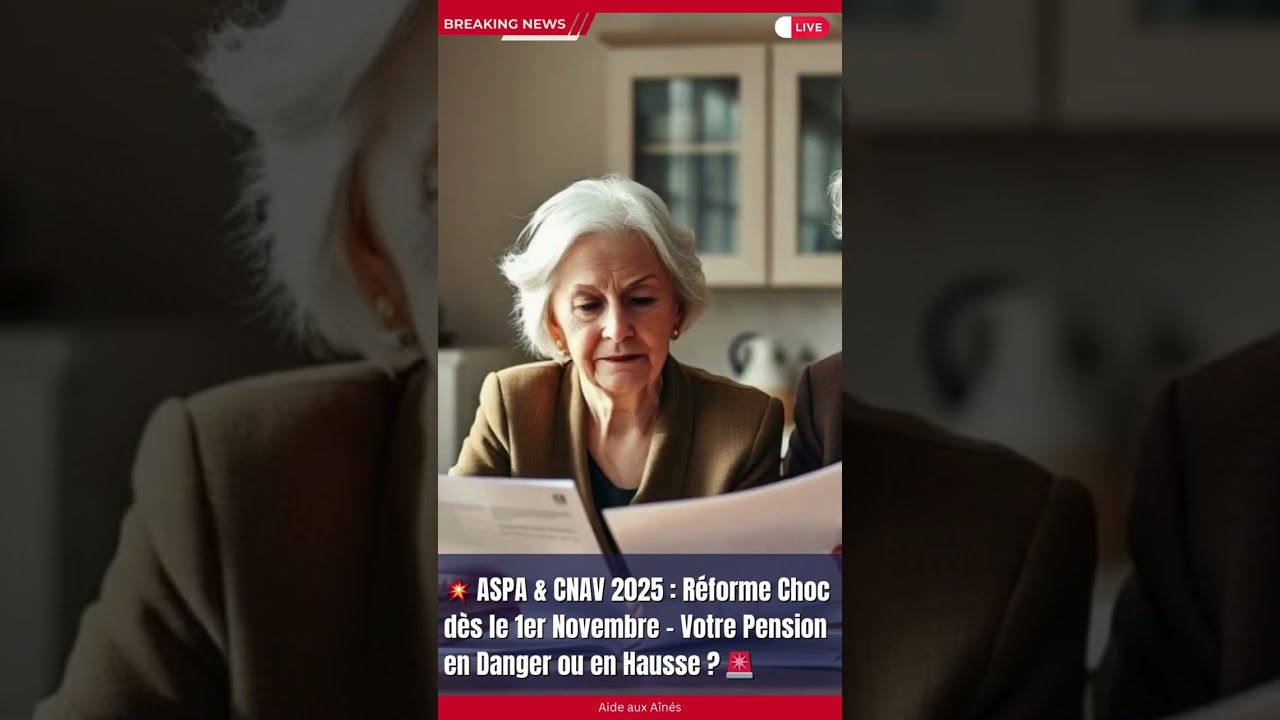💥 ASPA & CNAV 2025 : Réforme Choc dès le 1er Novembre – Votre Pension en Danger ou en Hausse ? 🚨