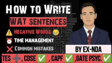 Mastering Word Association Test ( WAT ) for SSB Interview | Detailed Course by Ex NDA cadet 🔥