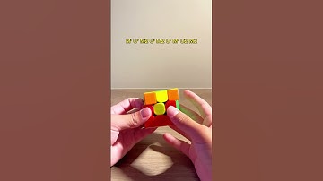 How to solve the Z perm algorithm #rubikscube #pll #shorts