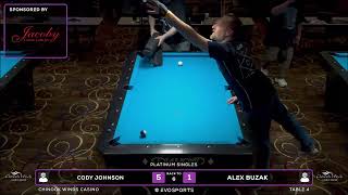 Famous CODY JOHNSON vs ALEX BUZAK - WBCA 8 BALL 2026 - TABLE 4 | EvoSports Wealth