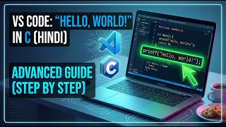 VS Code Par C Programming Ka Pehla Code! 🚀 Print Hello World! Step-by-Step (Hindi)