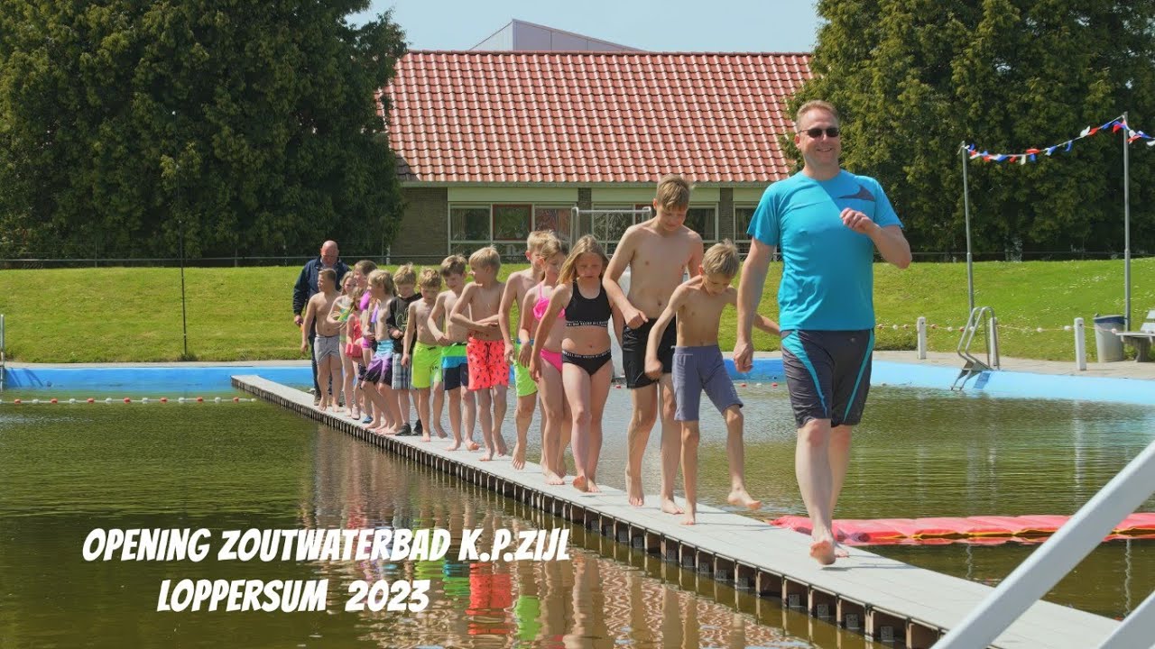 Opening zoutwaterbad K.P.Zijl Loppersum seizoen 2023