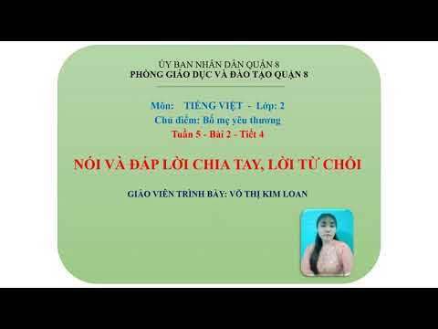 Nói và đáp lời chia tay, lời từ chối