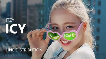 ITZY - ICY | Line Distribution