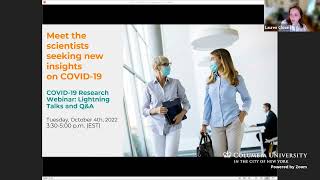 October 2022 COVID Research Webinar: Lightning Talks + Q&A