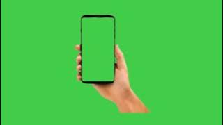 Green Screen Tangan Pegang HP