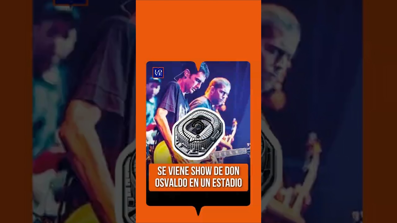 EL ROCK NACIONAL SIGUE DANDO RECITALES: Don Osvaldo en un Gran Estadio de Argentina 