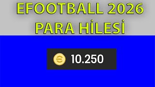 Efootball 2026 Para Hi̇lesi̇ - Bedava 10K Coi̇ns Çalişan Tek Yöntem