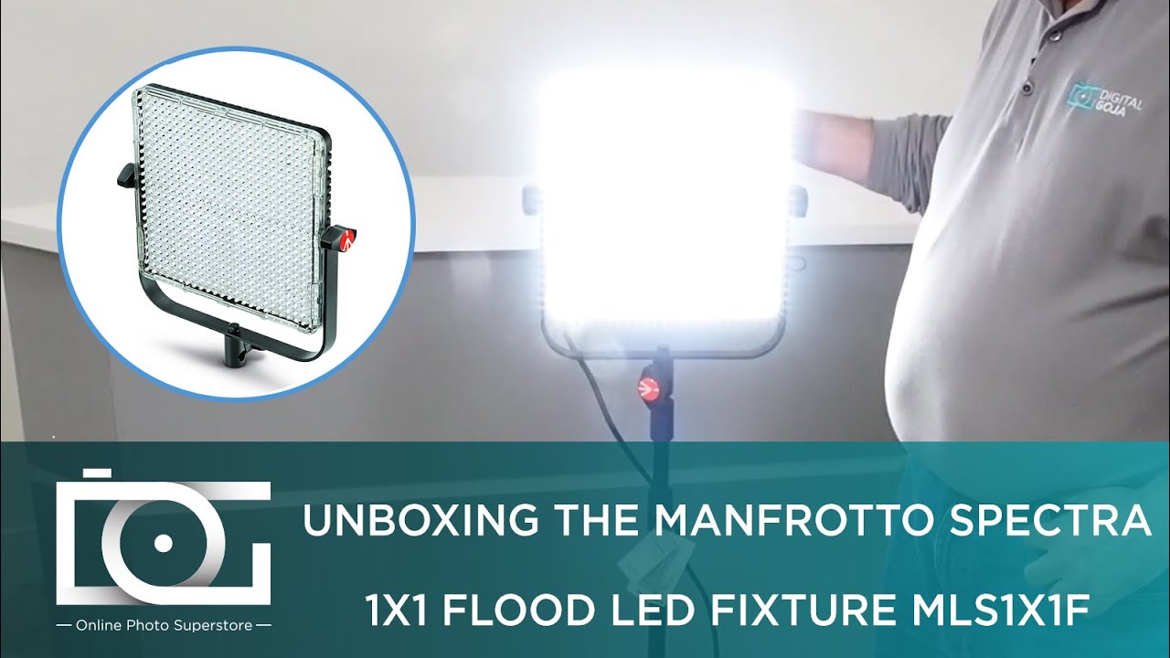 MANFROTTO SPECTRA 1x1 | Flood LED Lighting Fixture | Studio Light