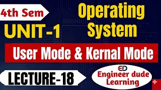 User Mode vs Kernel Mode | Operating System Unit 1 Lecture 18 @Engineerdude-g6m