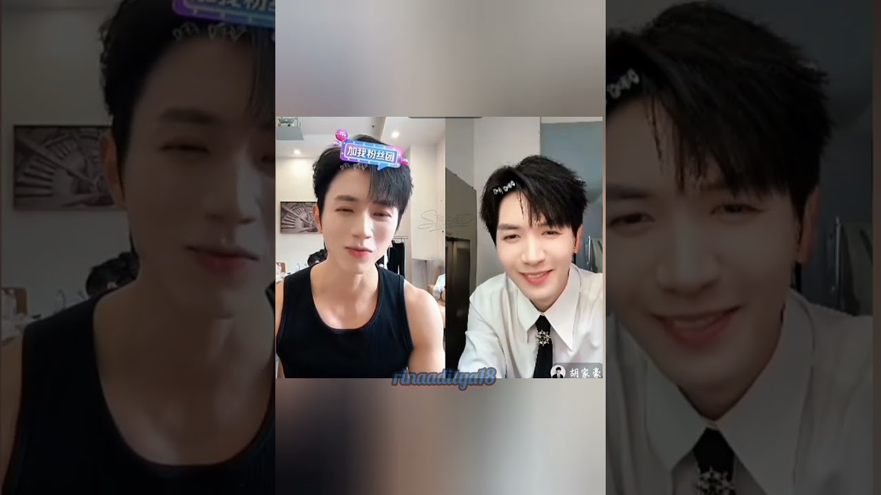 ✨ hu jiahao live douyin with zhao guanyu ✨