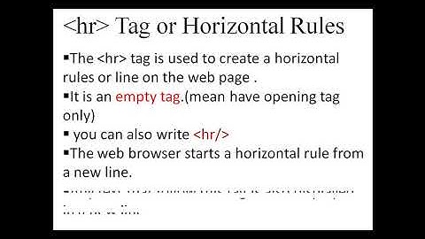 22. hr Tag | Horizontal Line or Horizontal Rule in HTML | Hindi