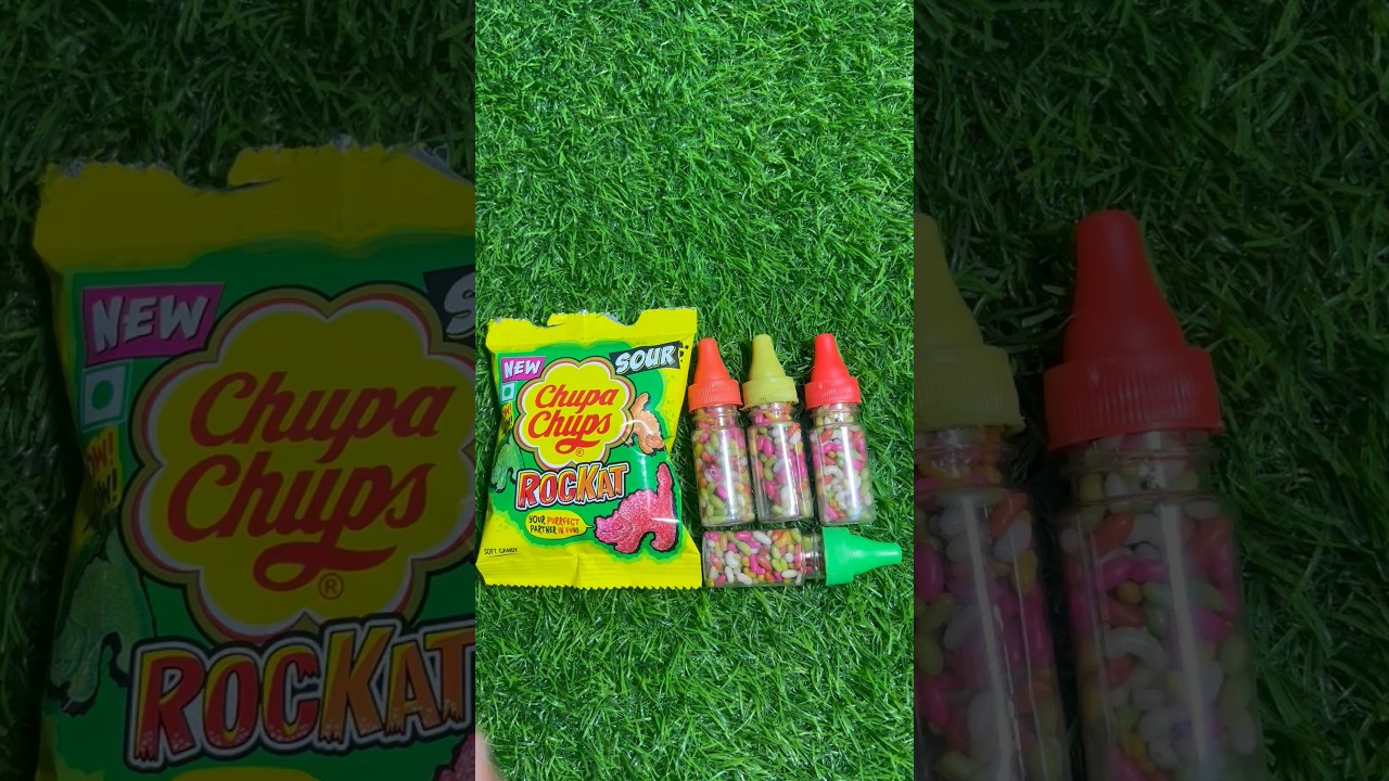 Chupa Chups Rockat Sour Candy & Colorful Bottle Candy | Fun Unboxing & Review 🍭✨