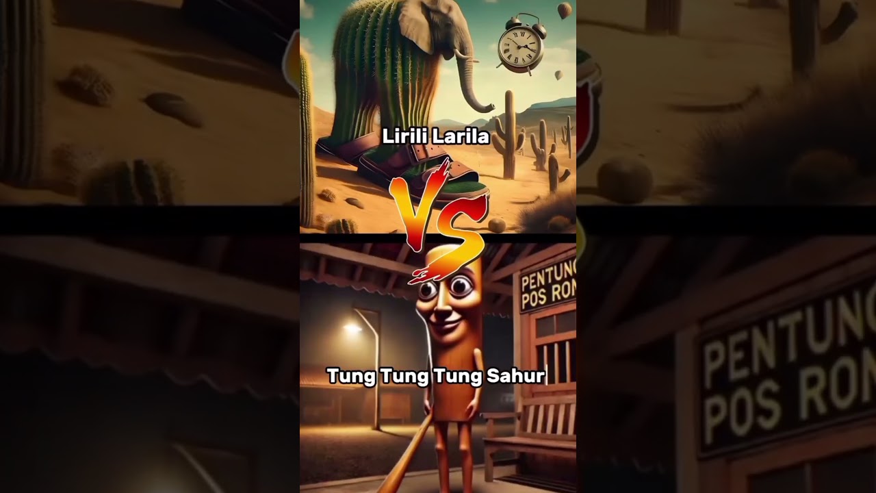 Lirili Larila vs tung tung tung sahur