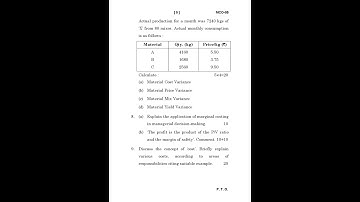 MCO - 05  June 2023 Question Paper