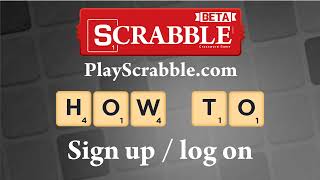 PlayScrabble.com - How to Sign Up / Log On